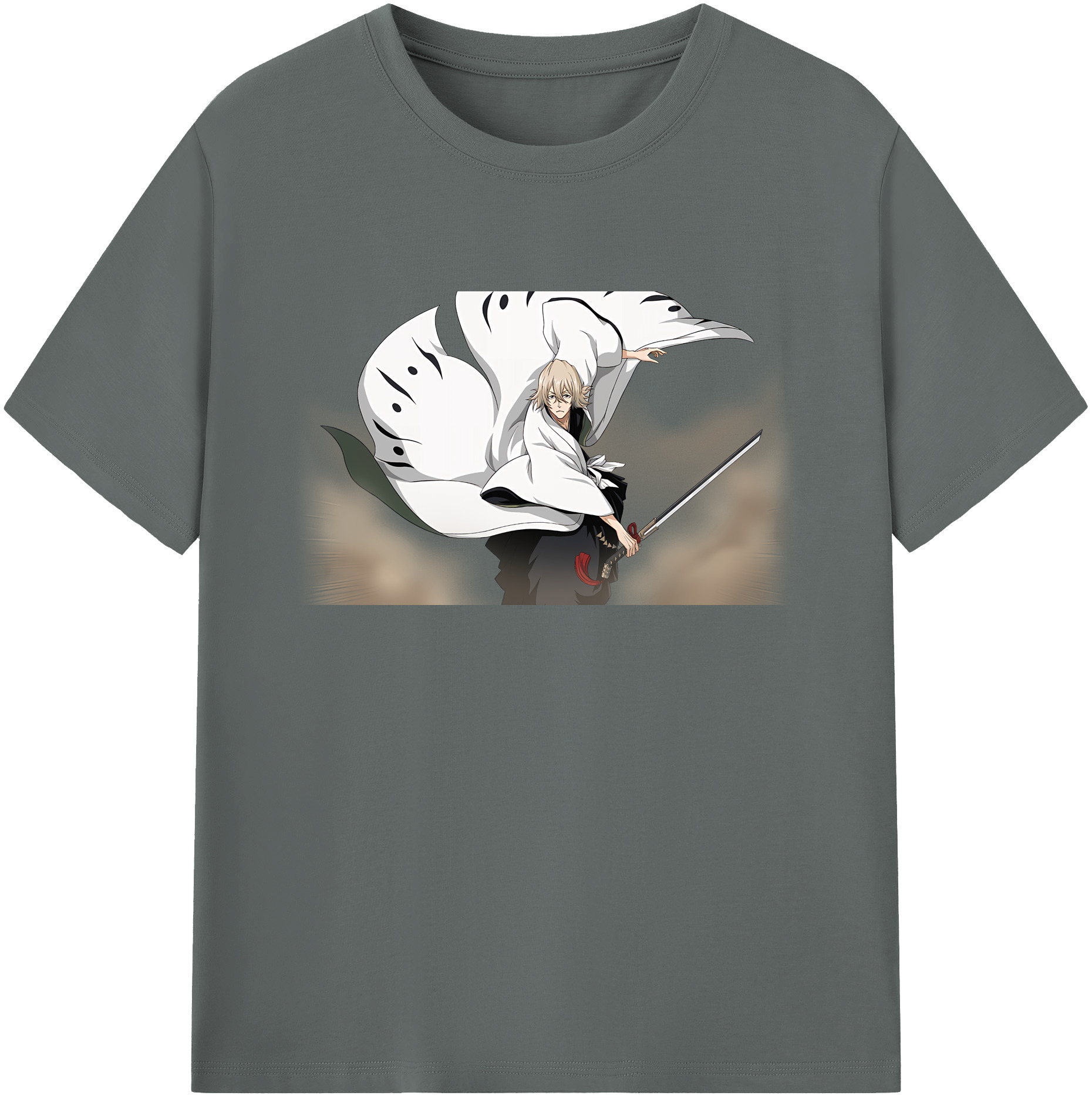 （画像用） "ブリーチ 浦原 喜助（うらはら きすけ） BLEACH Urahara Kisuke " 綿100％ メンズ半袖Tシャツ｜肌触りやわらか＆通気性